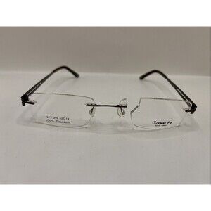 Gianni Po Eyeglasses GPT 300 COP Rimless Designer Demo Lens Brown 19-145